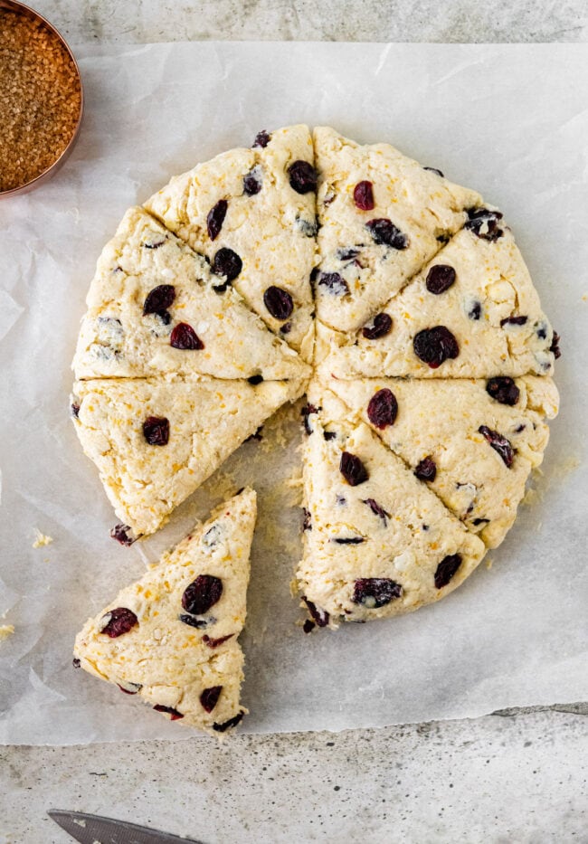 how to make cranberry orange scones