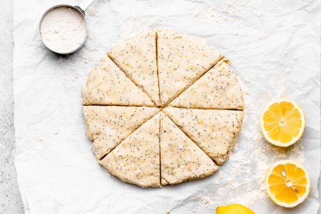 how to make lemon poppy seed scones