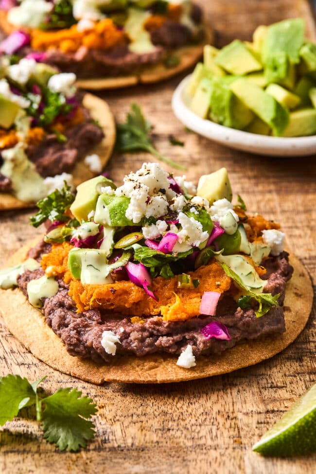 Sweet Potato Bean Tostadas Recipe