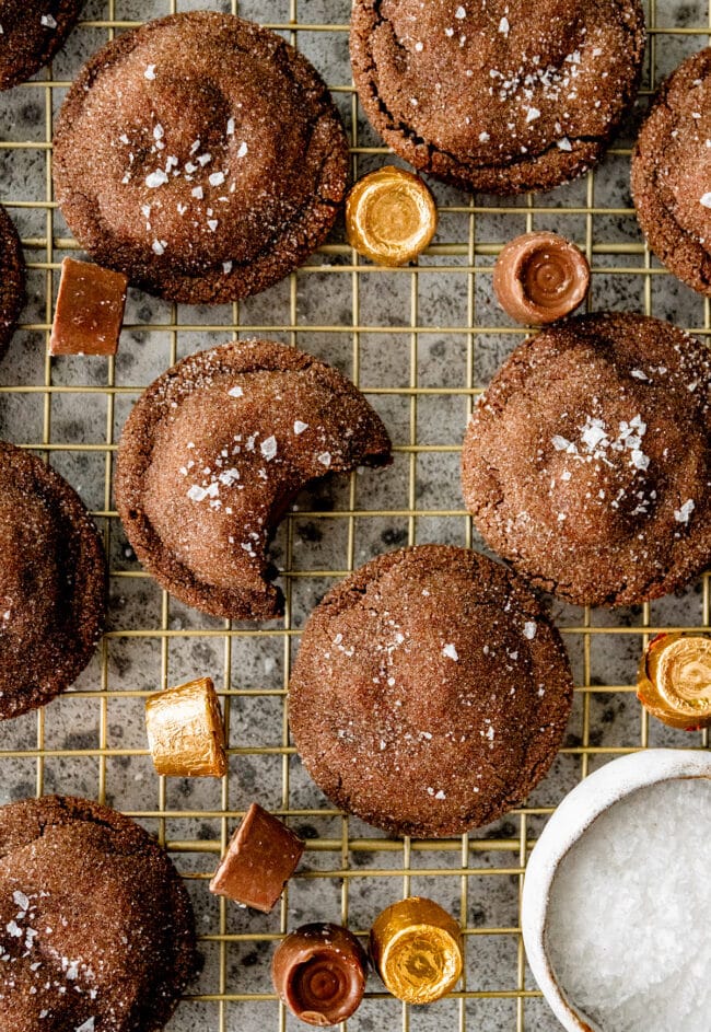 chocolate Rolo cookies