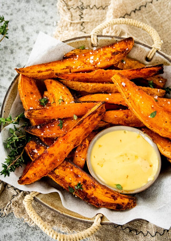 roasted sweet potato wedges