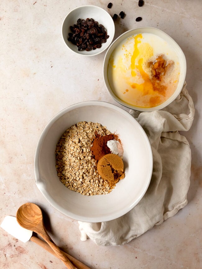 baked oatmeal ingredients