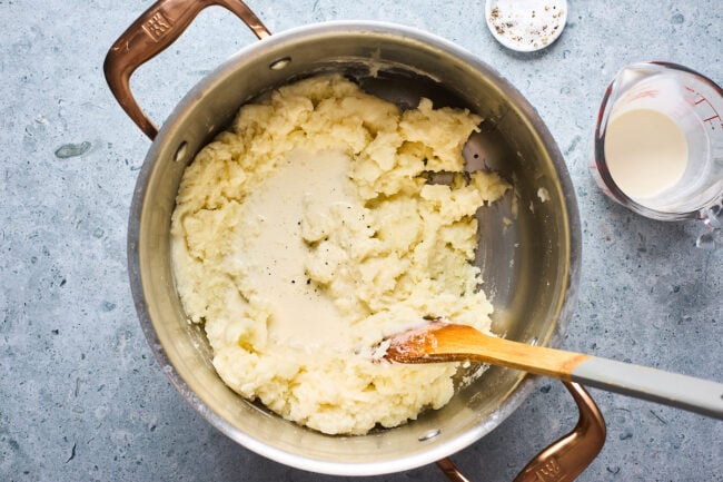 mashed potatoes for vegetarian shepherd's pie