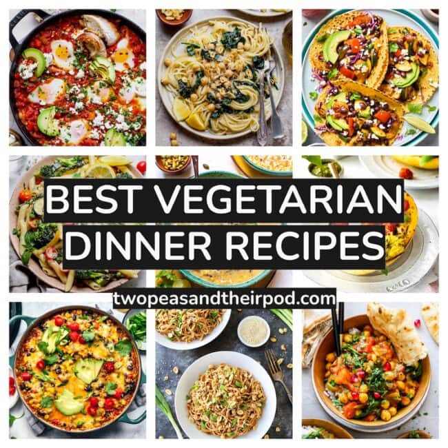 vegetarian dinner recipes.