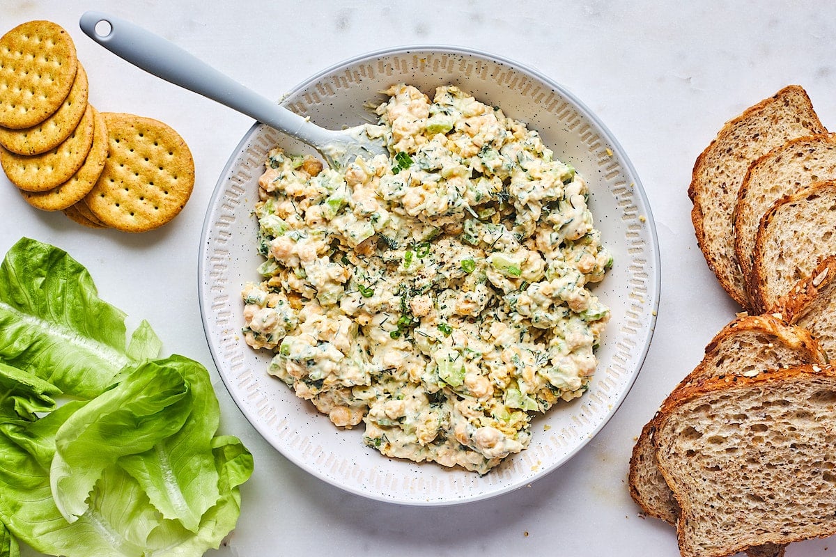 Easy Chickpea Salad {10-Minute Recipe} - Two Peas & Their Pod