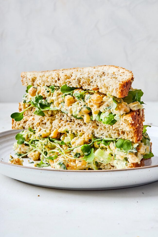 chickpea salad sandwich