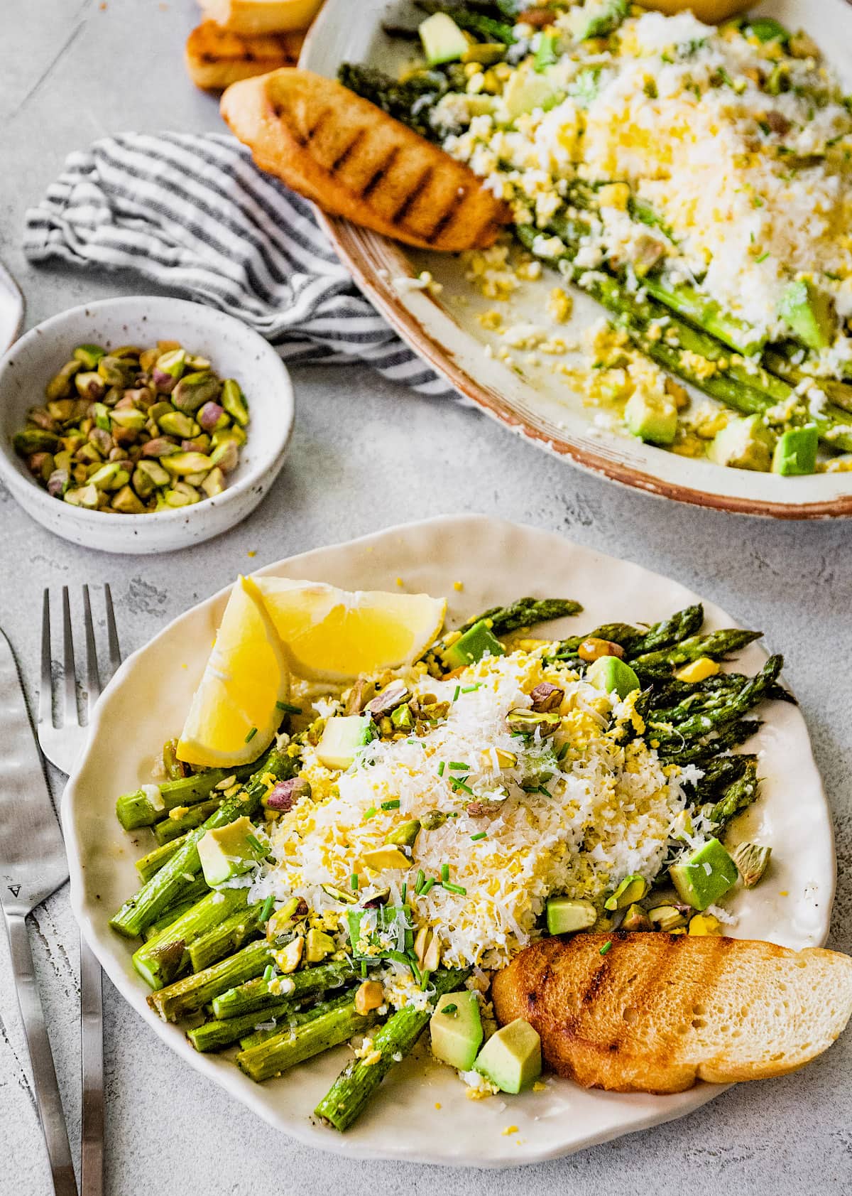 Grated Egg Avocado Asparagus Salad Two Peas & Their Pod