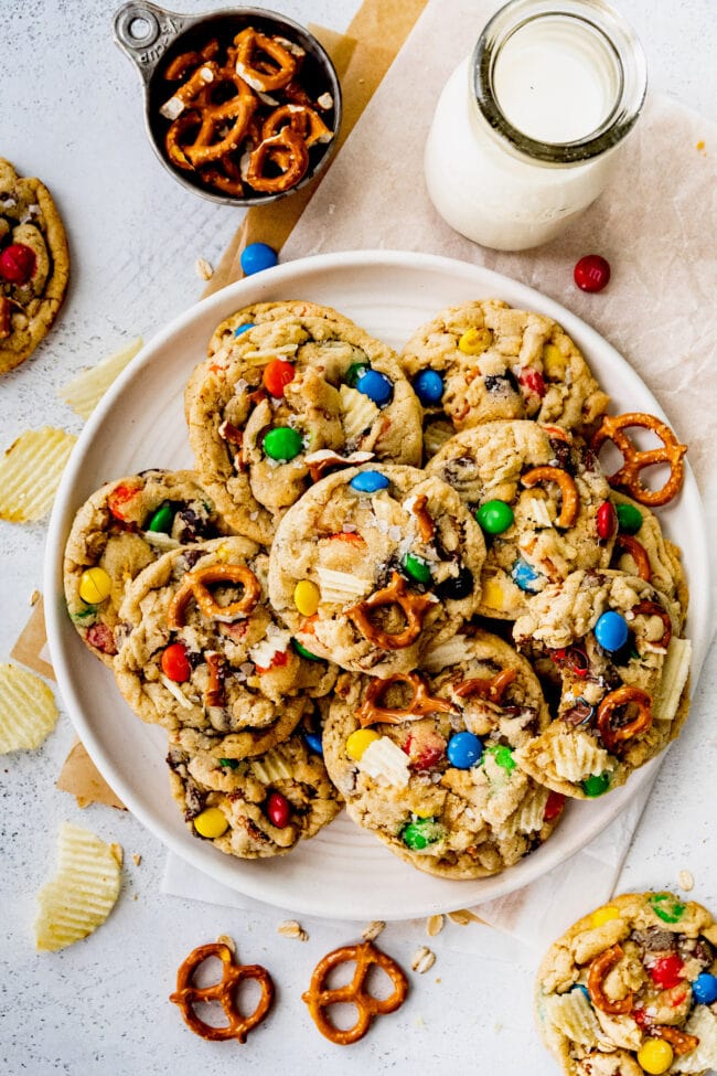 kitchen sink cookies on plate