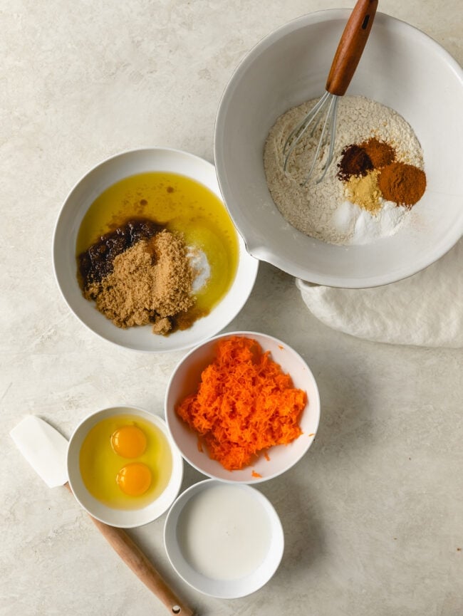 carrot cake loaf ingredients