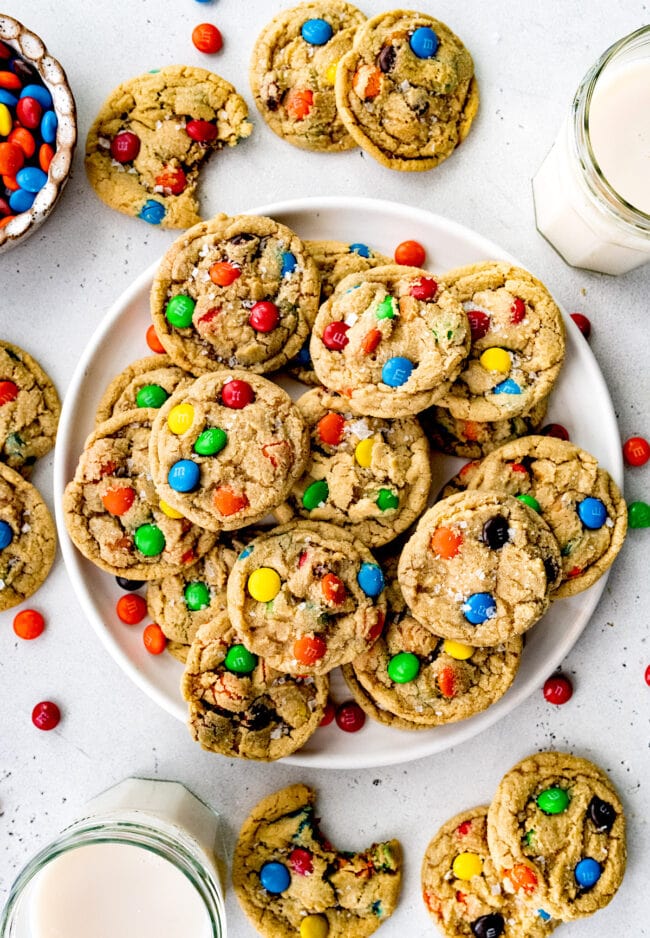 Soft M&M Cookies - Just a Taste