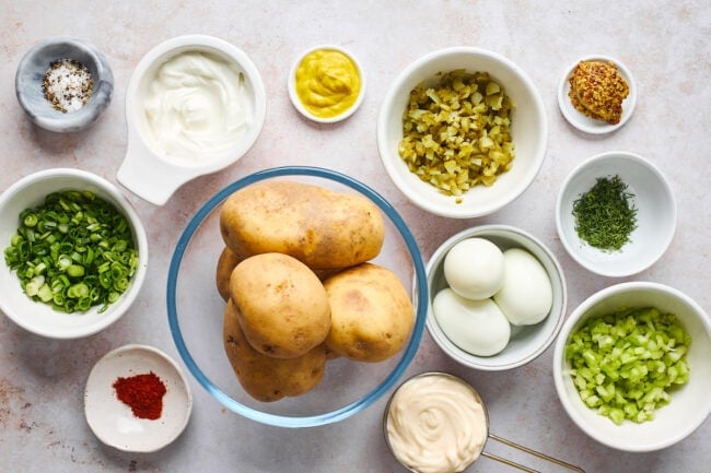 potato salad ingredients.