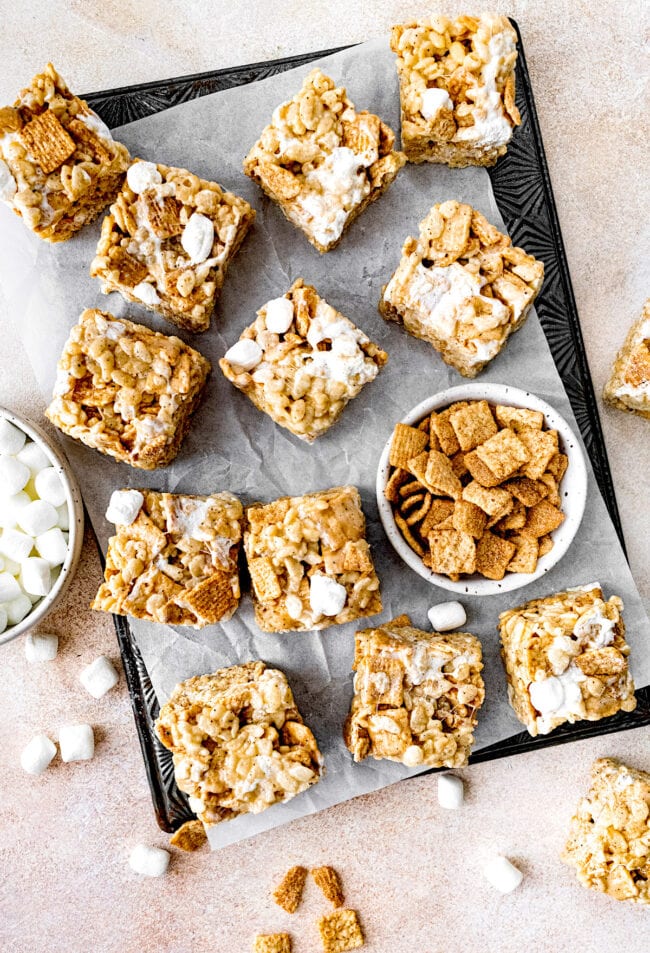 cinnamon toast crunch rice krispie treats.