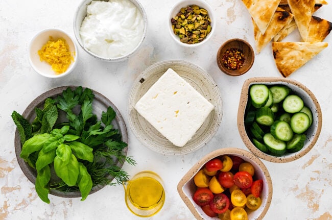 whipped feta ingredients.