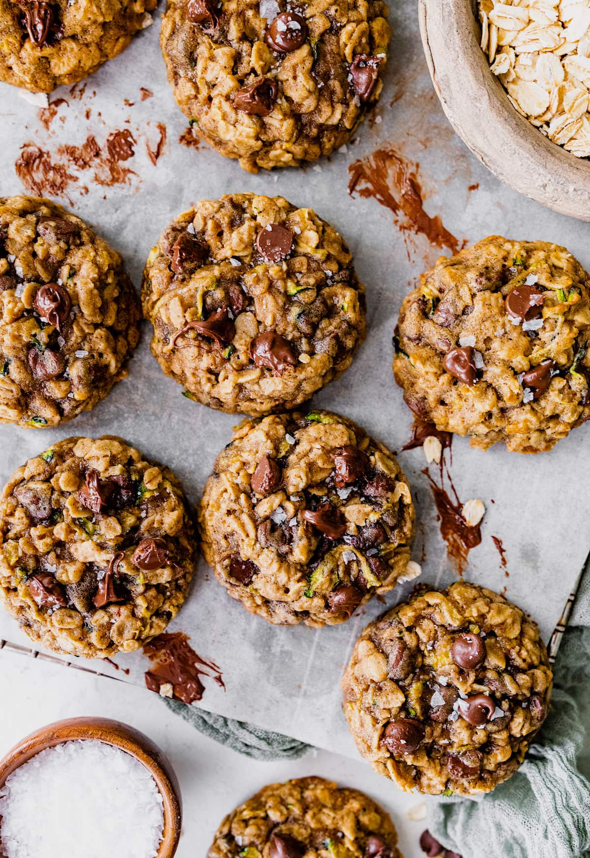 Zucchini Oatmeal Chocolate Chip Cookies Two Peas & Their Pod