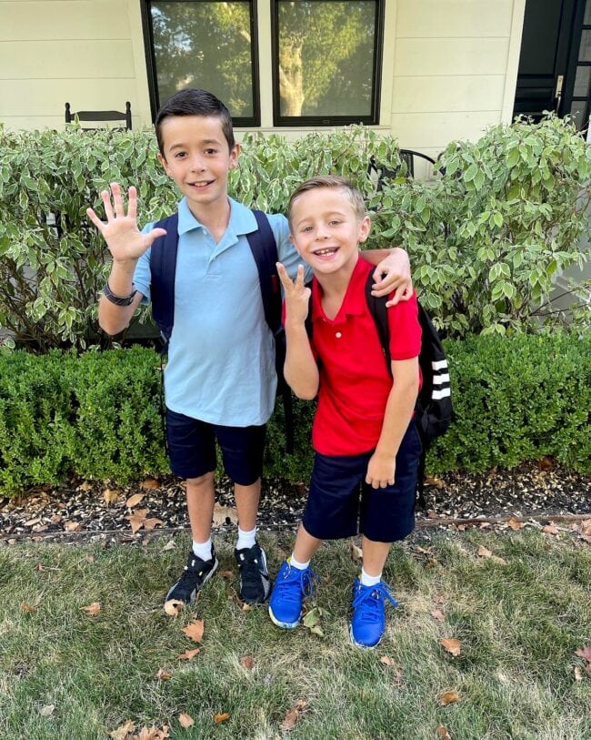 boys first day of school
