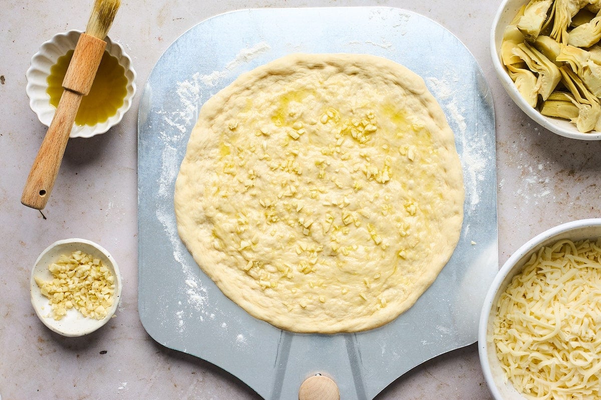 Lemon Artichoke Arugula Pizza Two Peas & Their Pod