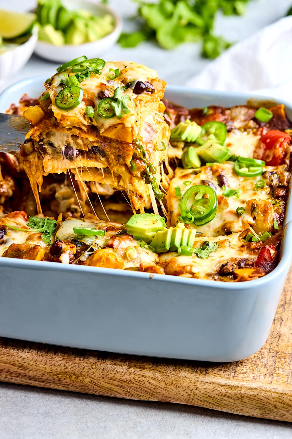 Stacked Vegetable Enchiladas - Two Peas & Their Pod