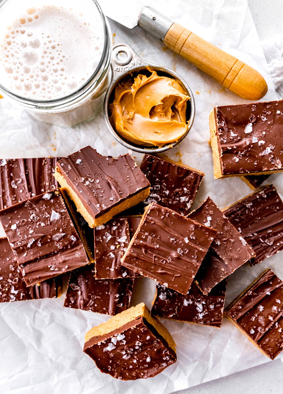 no bake peanut butter bars.