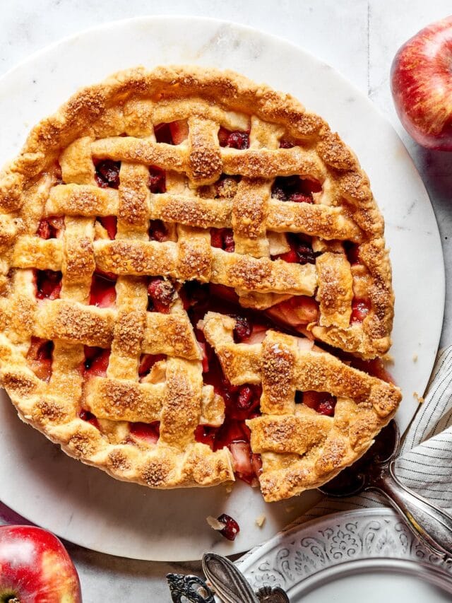 Apple Cranberry Pie - Two Peas & Their Pod