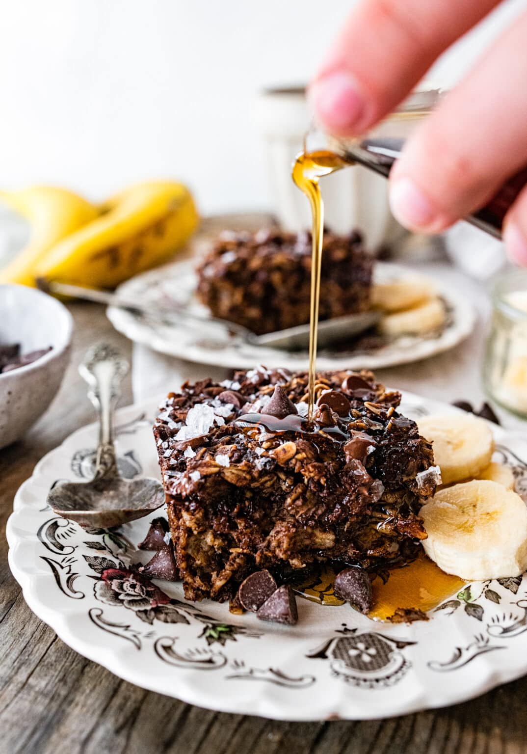 Chocolate Banana Baked Oatmeal Two Peas & Their Pod