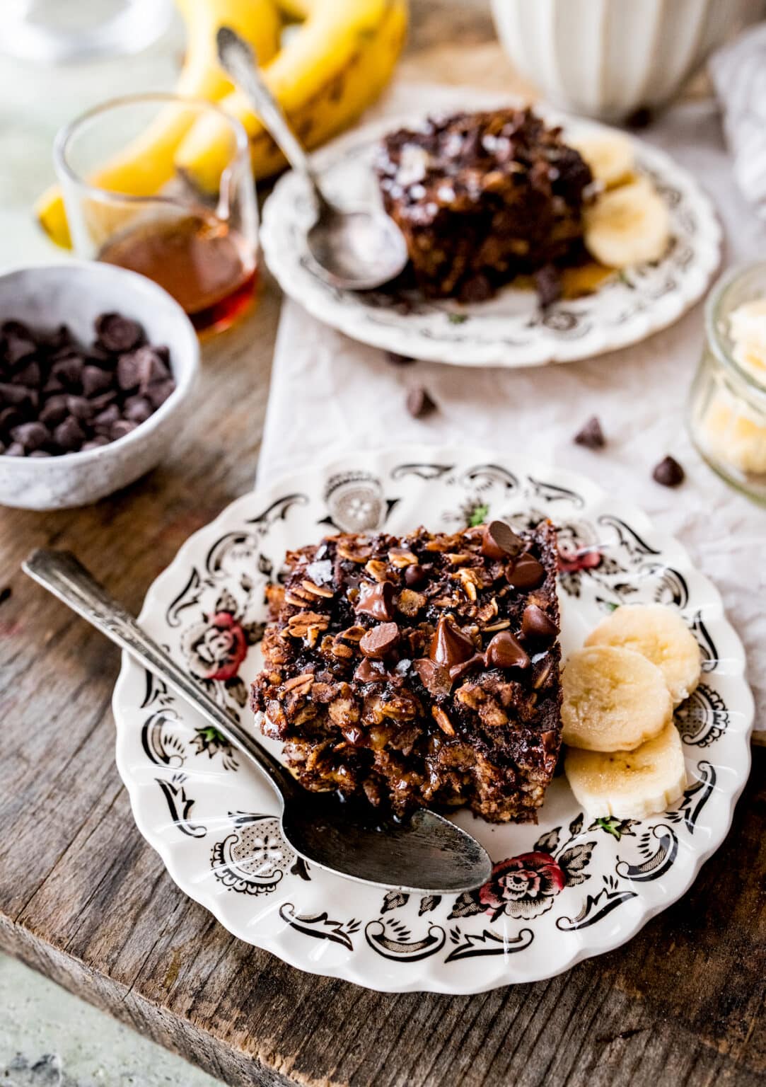 Curated visual reference: Banana Oats For Alopecia Reference: Chocolate Banana Baked Oatmeal
