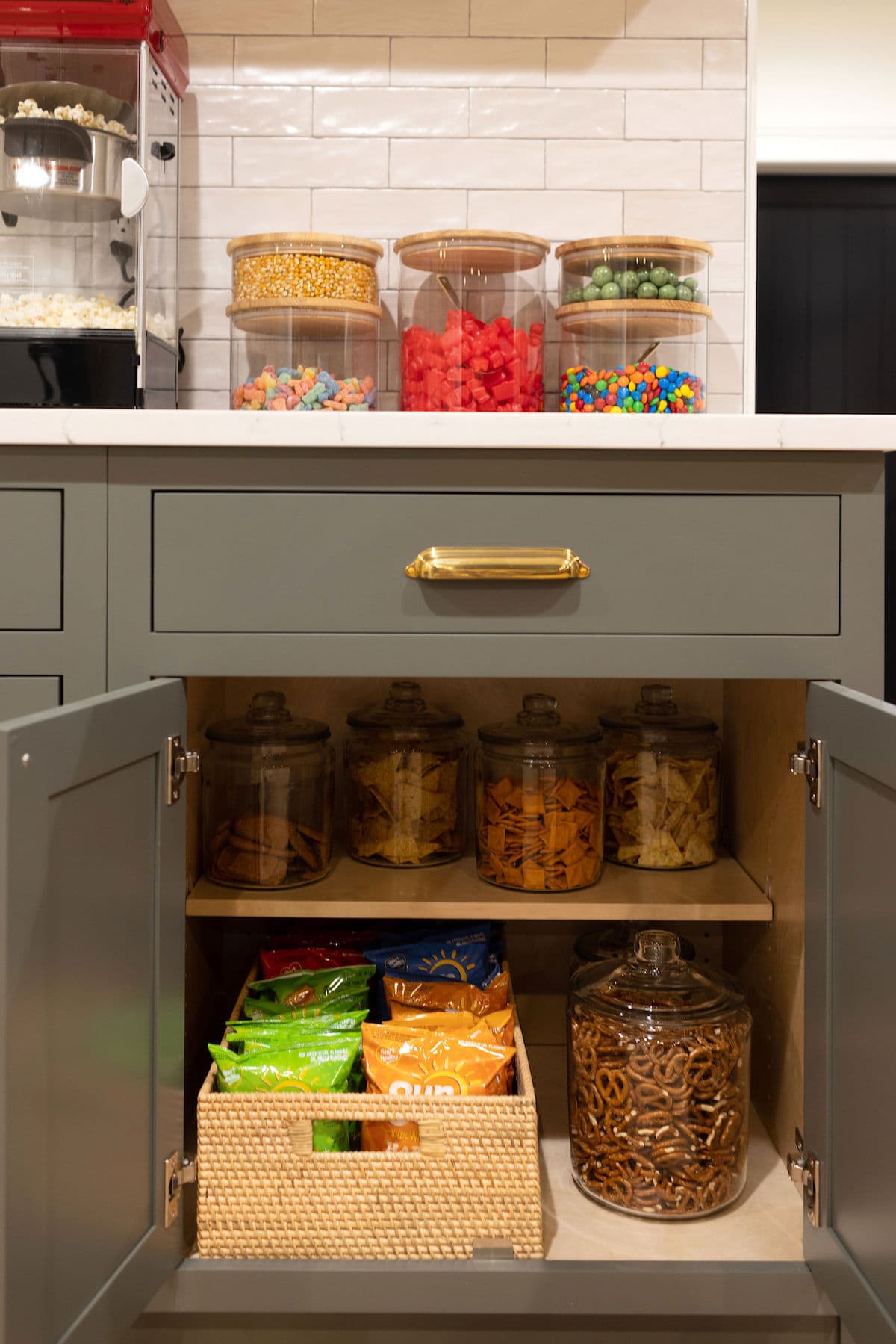 basement theatre snack station.