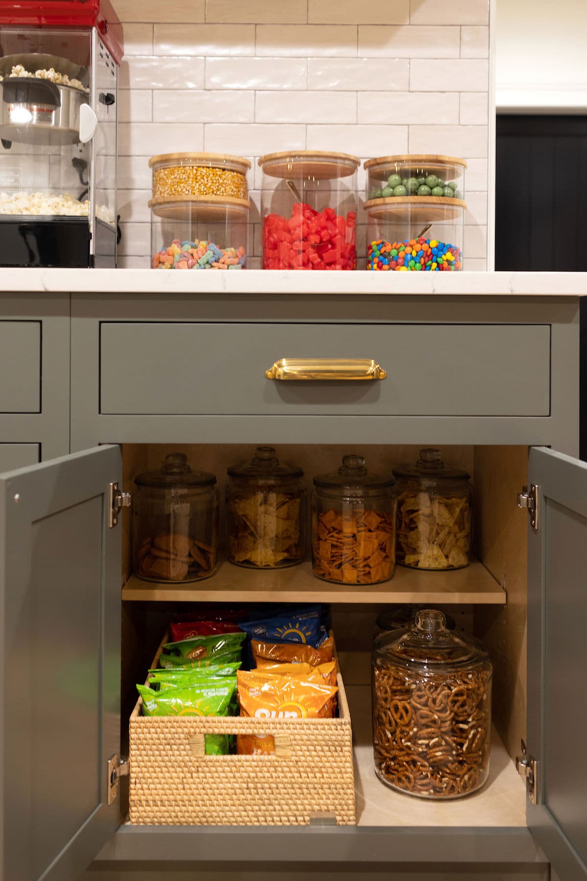 basement theatre snack station. 