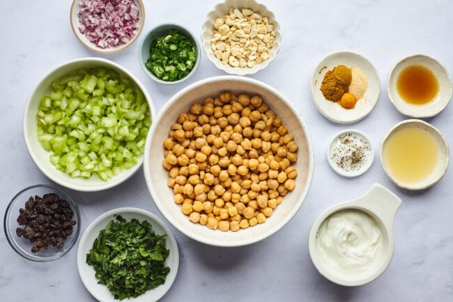 Curried Chickpea Salad - Two Peas & Their Pod