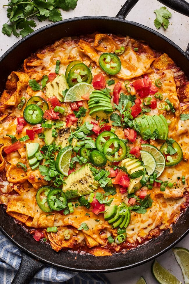 Skillet Chicken Enchiladas Two Peas & Their Pod