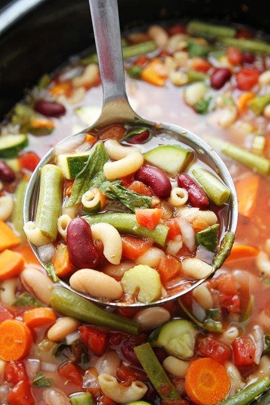 Slow Cooker Minestrone Soup Two Peas & Their Pod