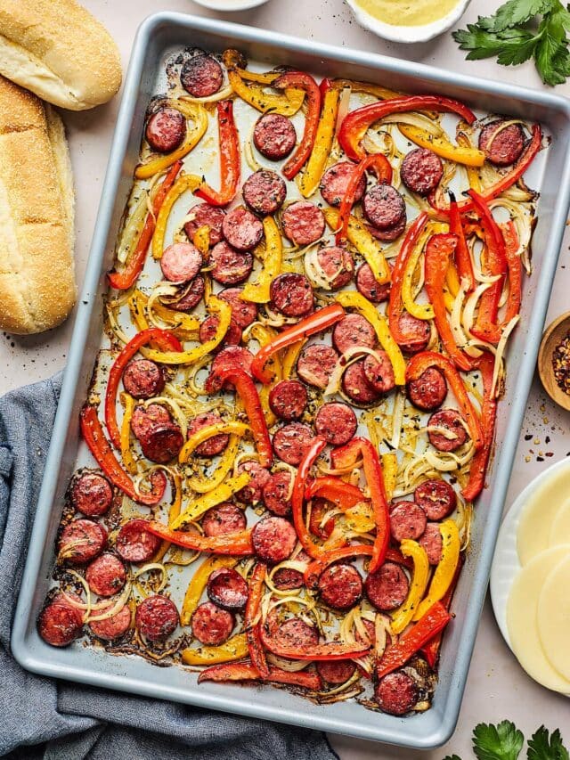 Sheet Pan Sausage and Peppers Two Peas & Their Pod