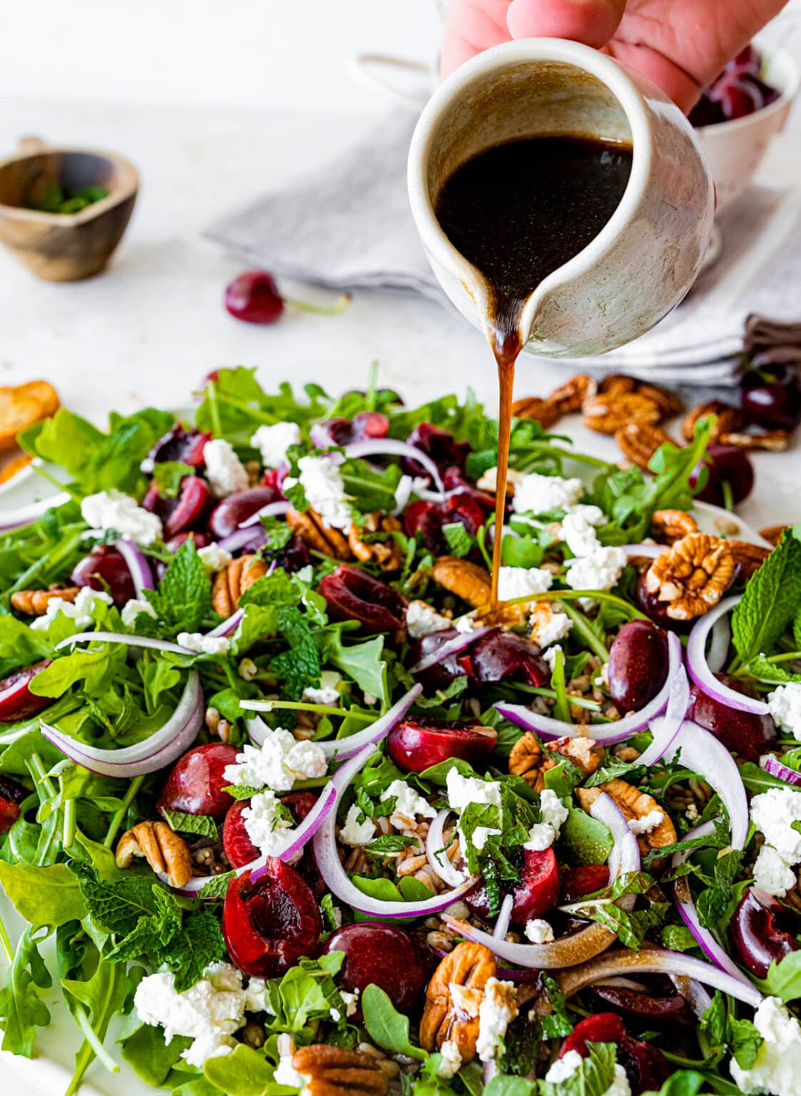 Cherry Arugula Farro Salad Two Peas & Their Pod