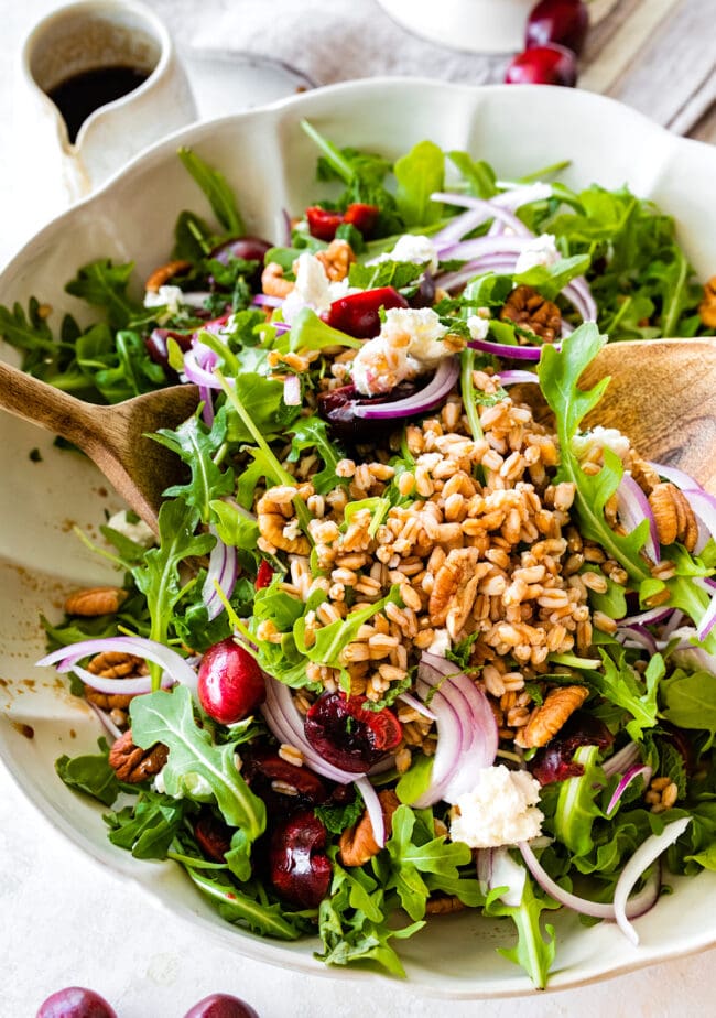 Cherry Arugula Farro Salad Two Peas & Their Pod