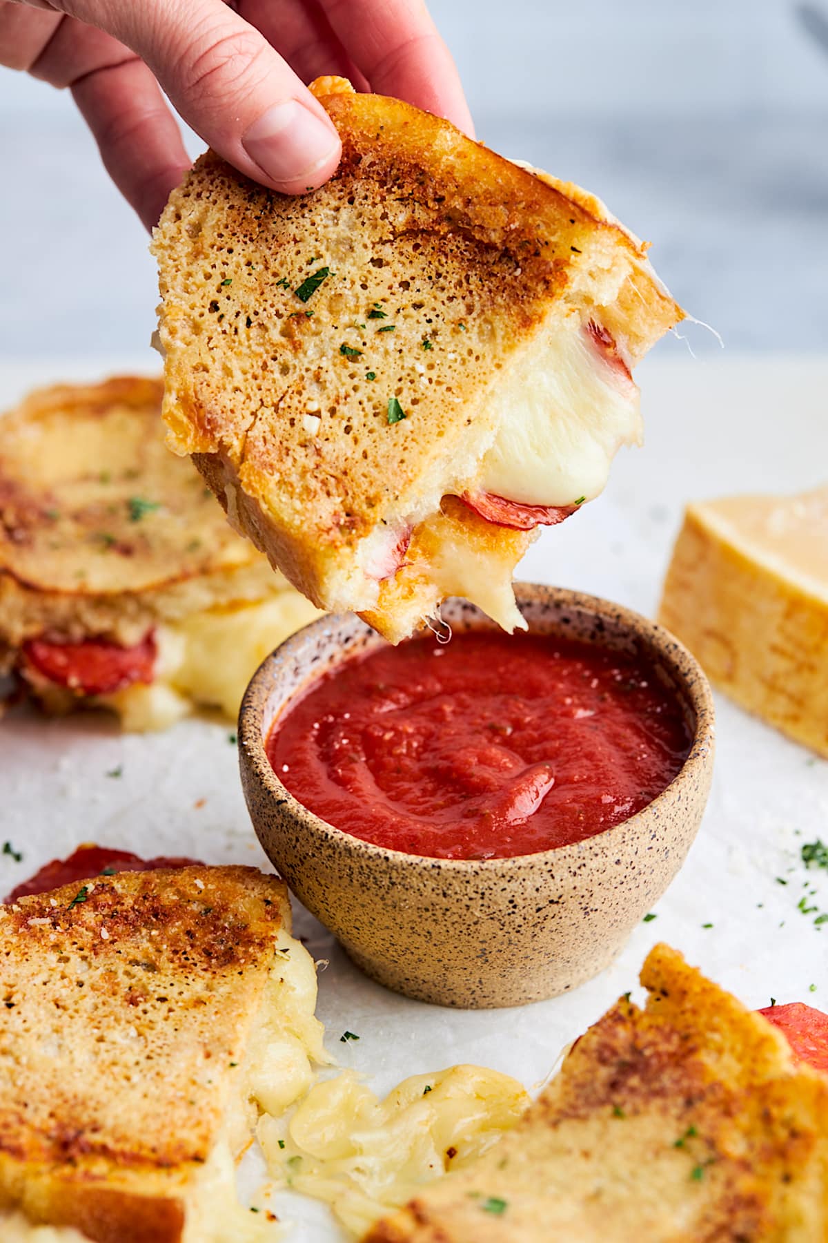 Easy Pizza Grilled Cheese Recipe