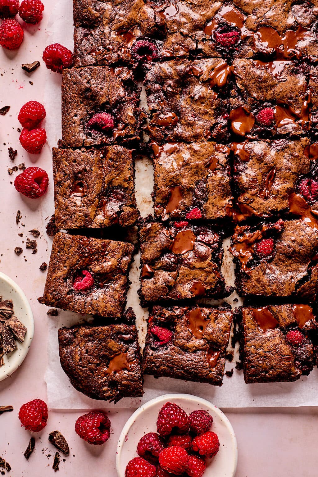 Raspberry brownies two peas their pod