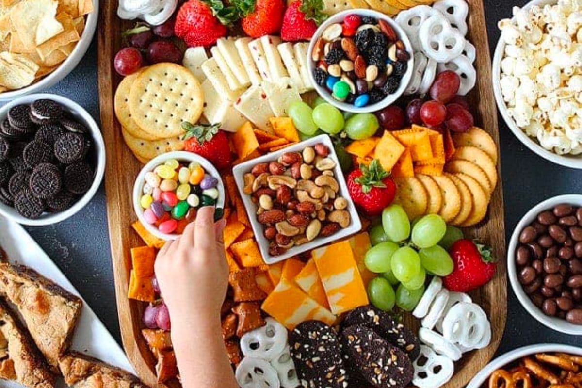 snack board. 