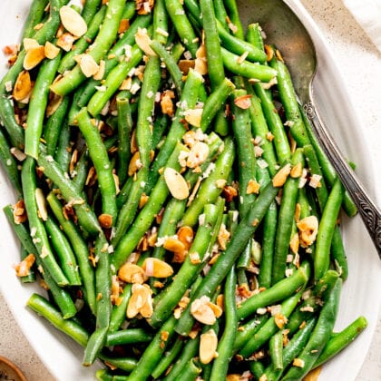Simple Skillet Green Beans - Two Peas & Their Pod