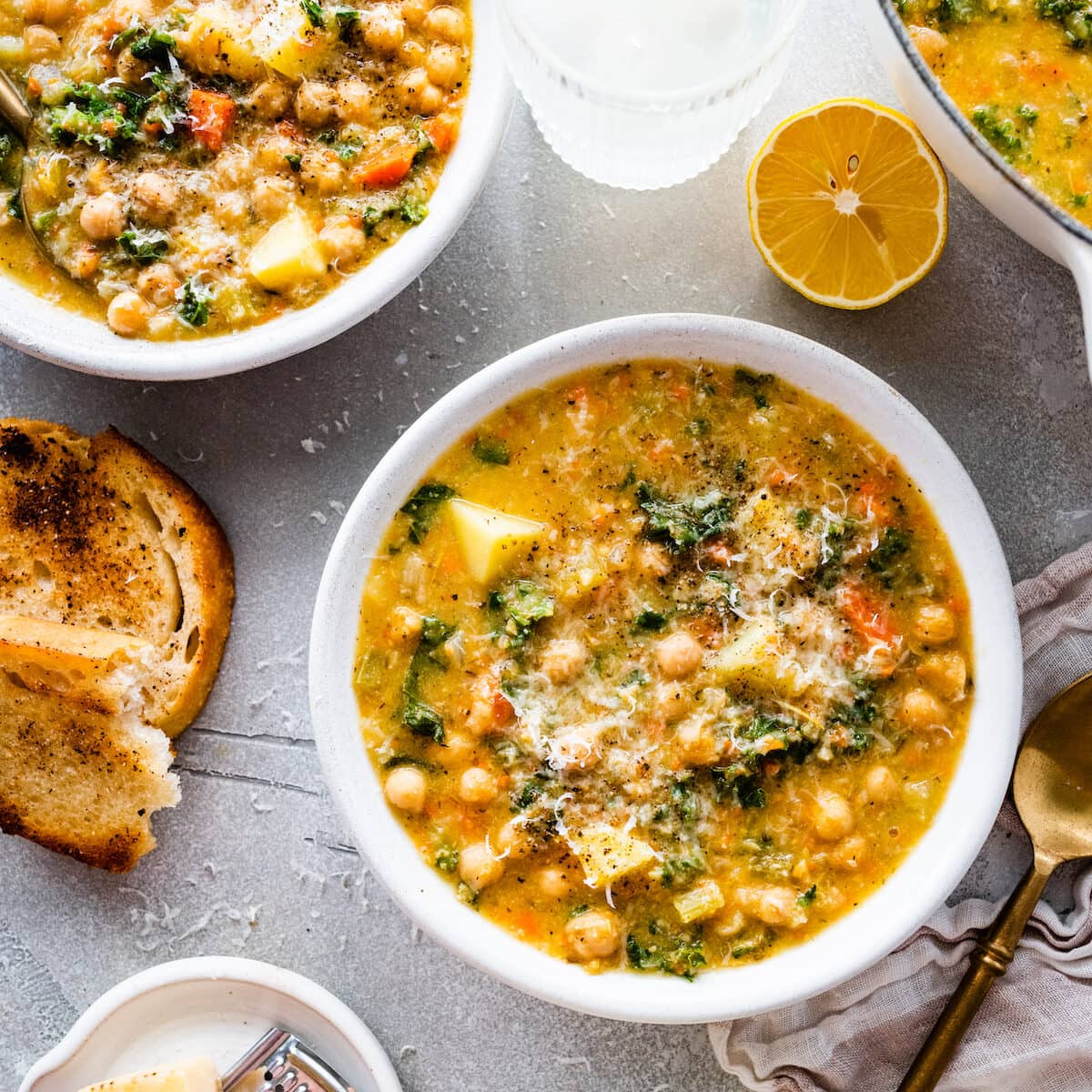 Chickpea soup two peas their pod