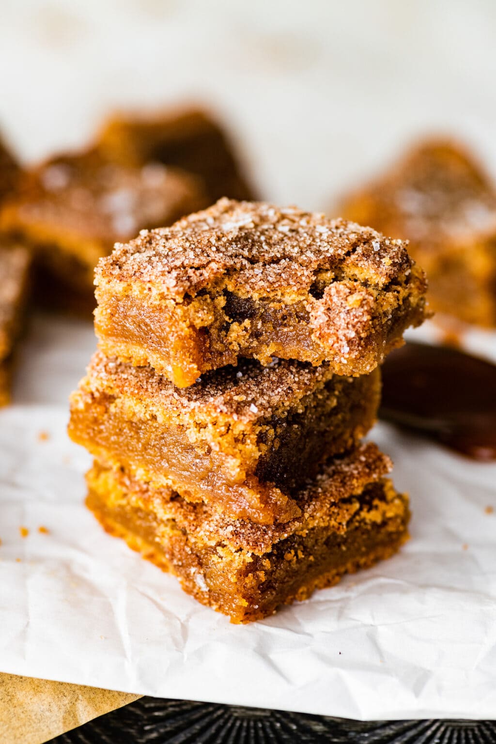 Brown Butter Salted Caramel Snickerdoodle Blondies Two Peas & Their Pod