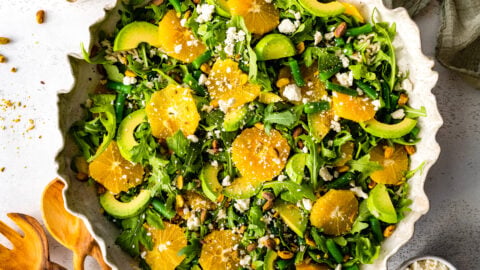 arugula orange salad with lemon ginger dressing Orange Arugula Salad
