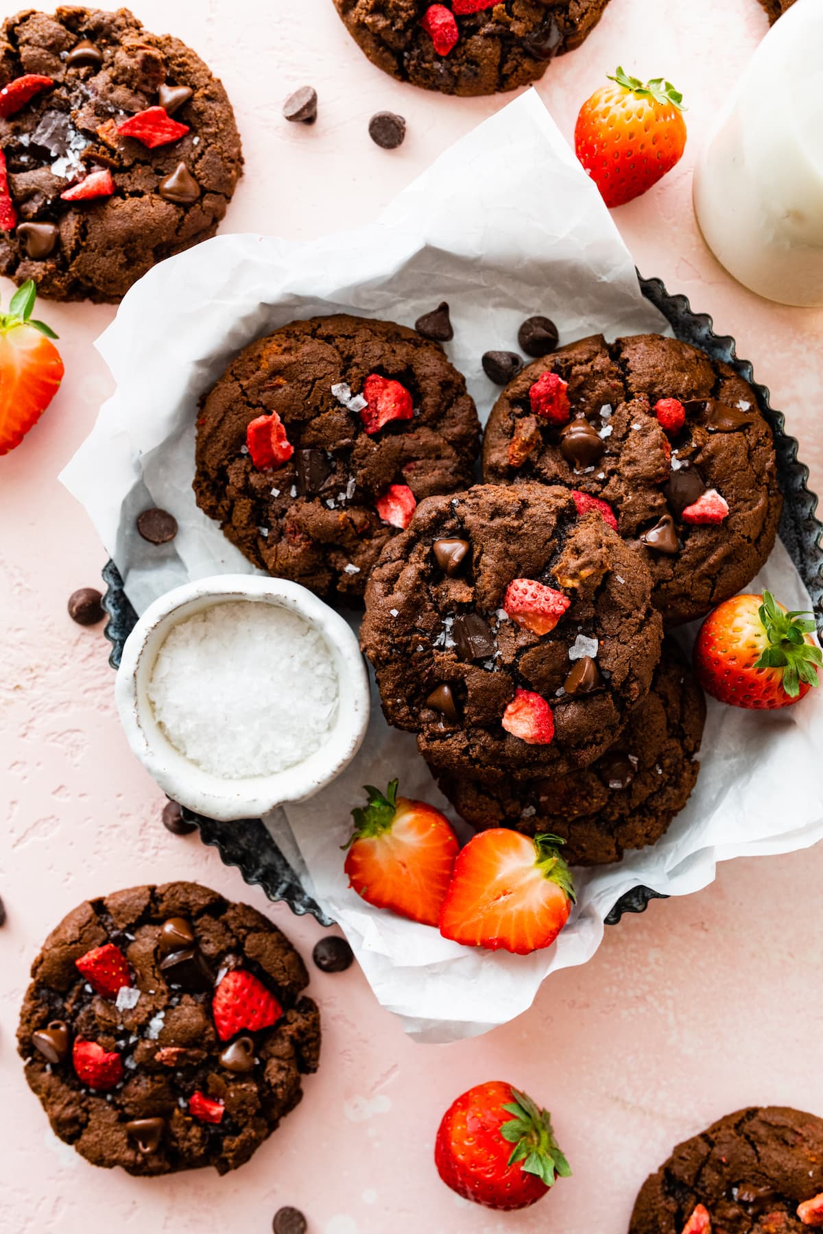 Strawberry Chocolate Cookies - Two Peas & Their Pod
