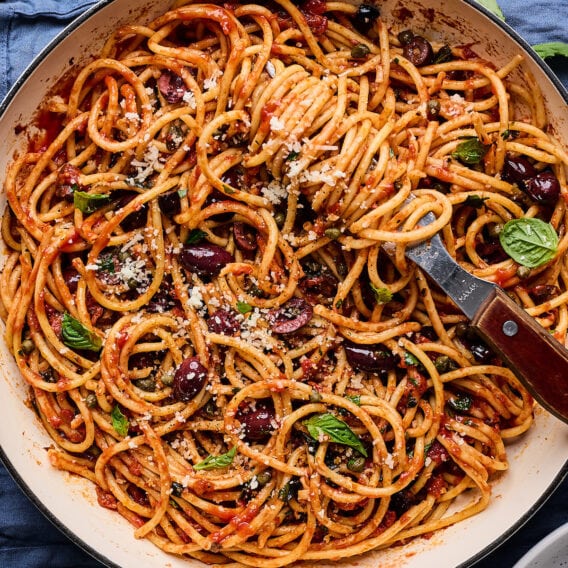 Pasta Puttanesca - Two Peas & Their Pod