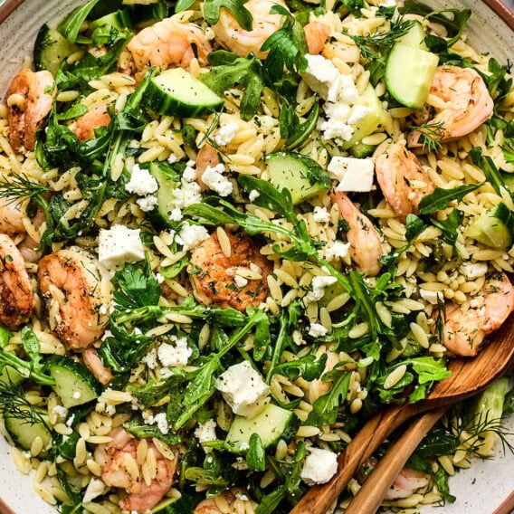 Shrimp Orzo Salad - Two Peas & Their Pod