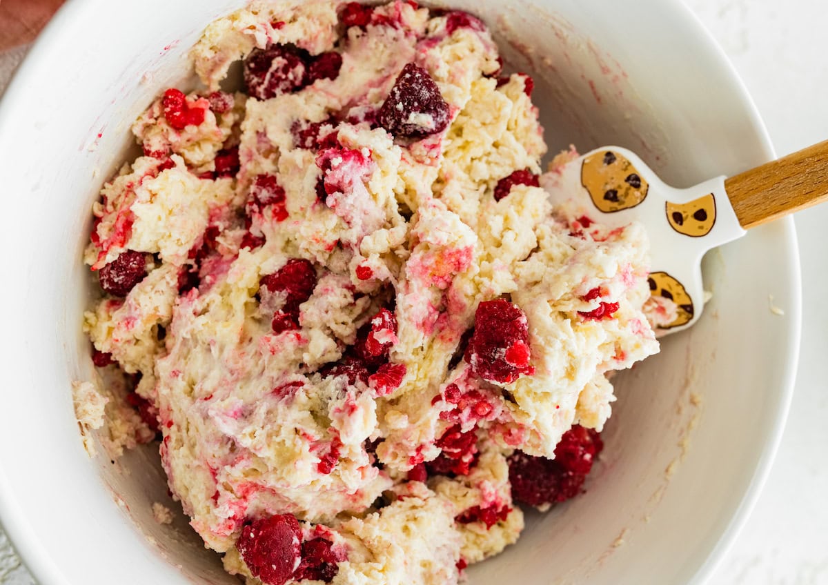 Raspberry Almond Biscuits