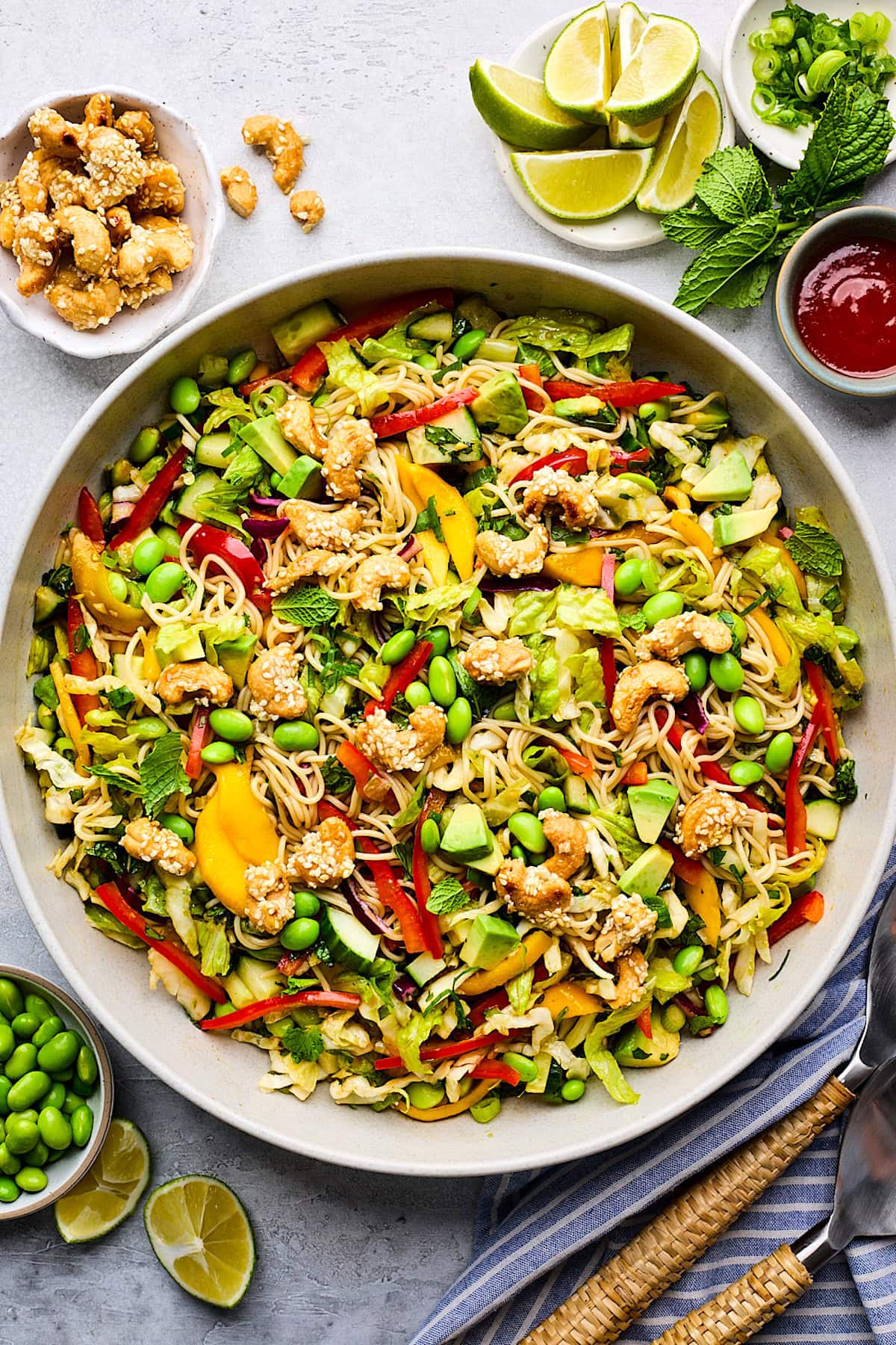 Sesame Noodle Salad (Fresh & Colorful) - Two Peas & Their Pod