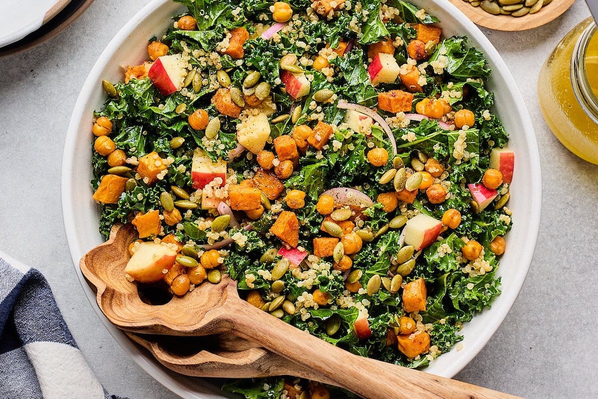 This Sweet Potato Kale Salad Has It All: Hearty, Healthy, and Delicious!
