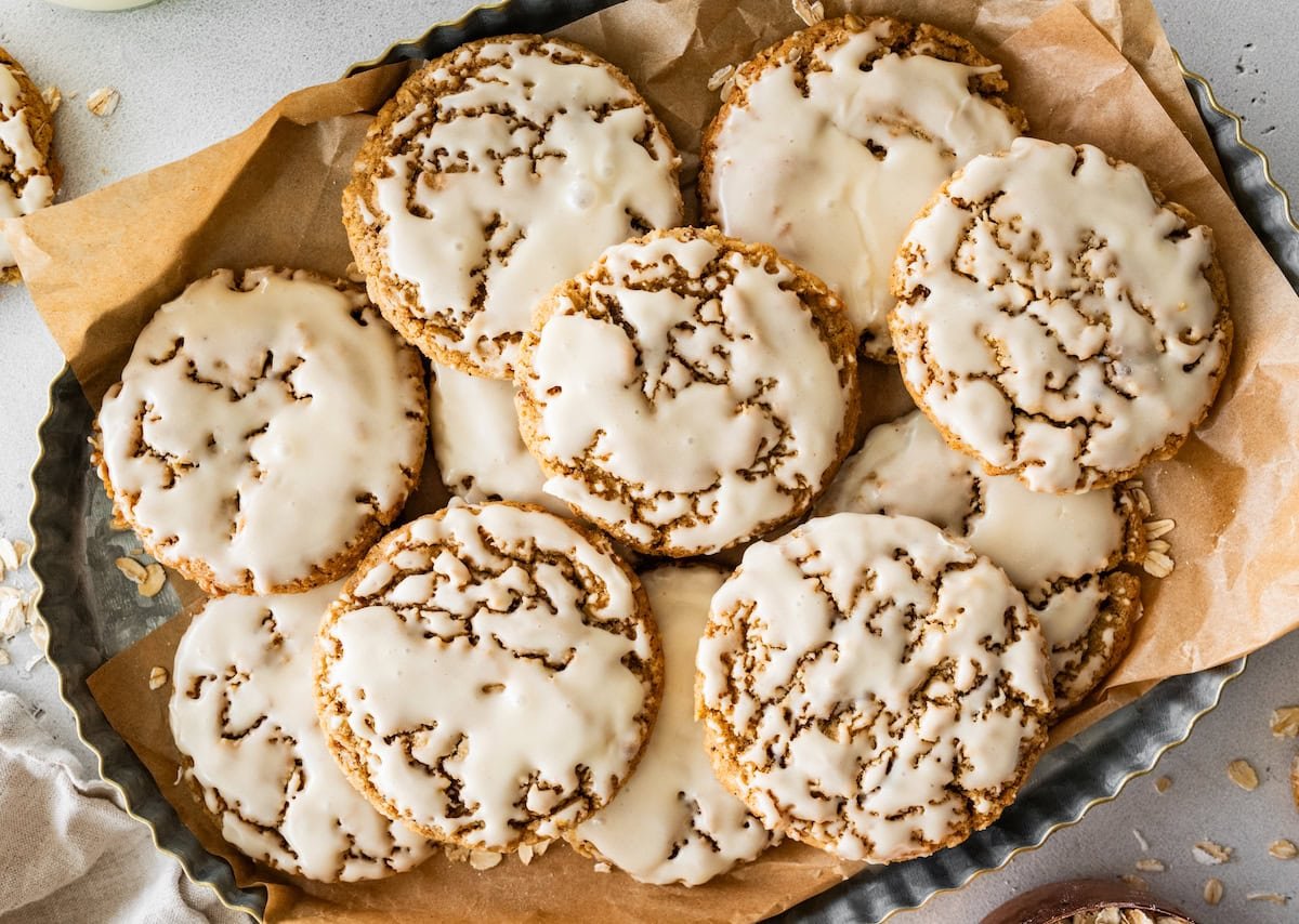 These Eggnog Iced Oatmeal Cookies Taste Like Christmas