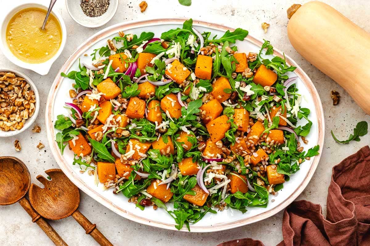 Roasted Butternut Squash Salad (A Fall Favorite!)