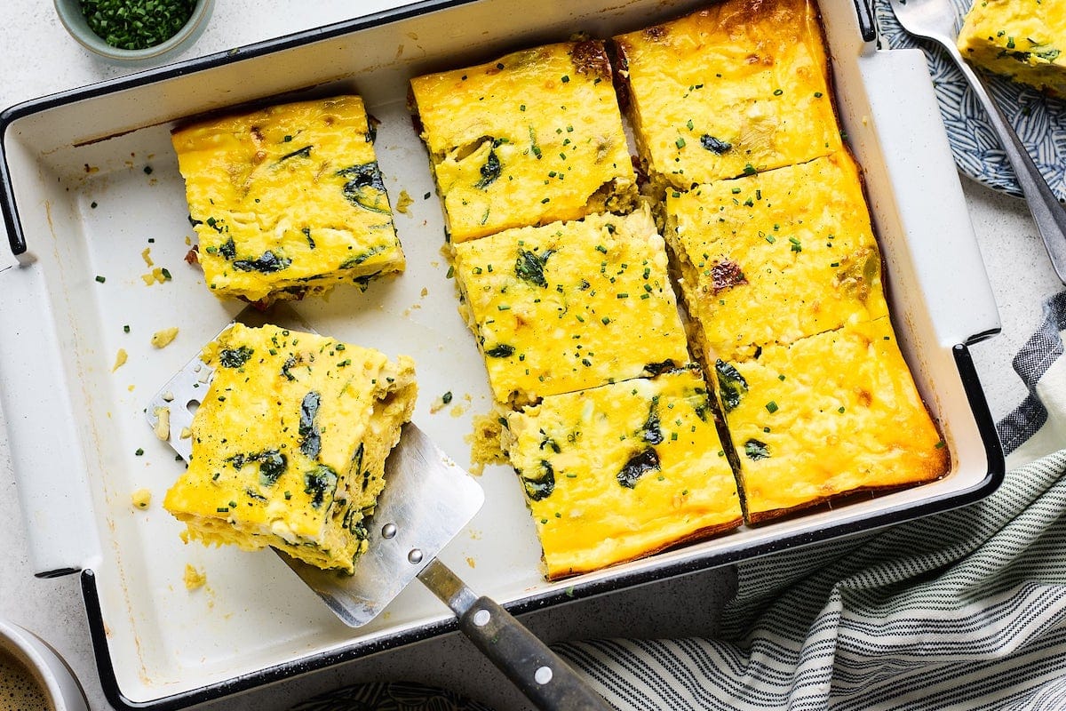 This Spinach Artichoke Breakfast Casserole Is Perfect for Christmas Brunch