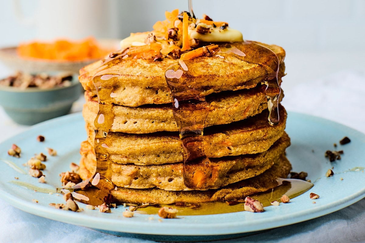 Healthy Carrot Cake Pancakes That Taste Like Dessert